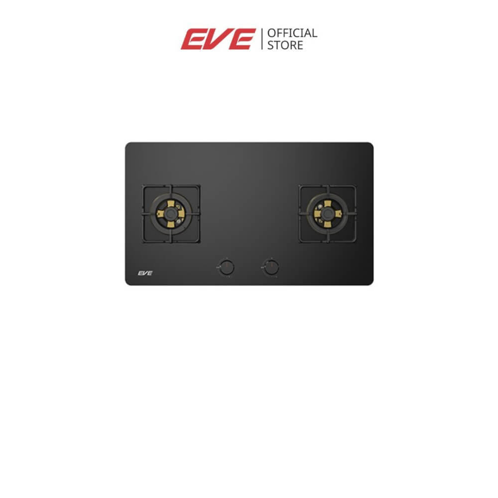เตาฝังแก๊ส 2 หัว ฐานกระจกนิรภัย EVE HB78-2BBTA/BG 78 ซม. สีดำ_11